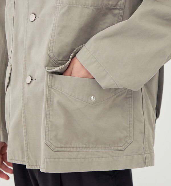 GALERIE VIE「ブラッシュドツイル ハンティングジャケット」|ブルゾン・スタジャン|