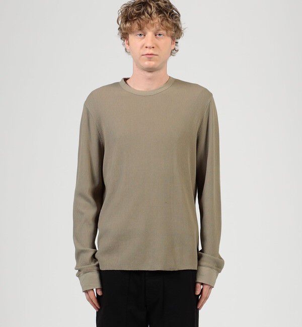 JAMES PERSE「コットンリネンワッフル ロングスリーブカットソー MCLW3747」|Tシャツ・カットソー|