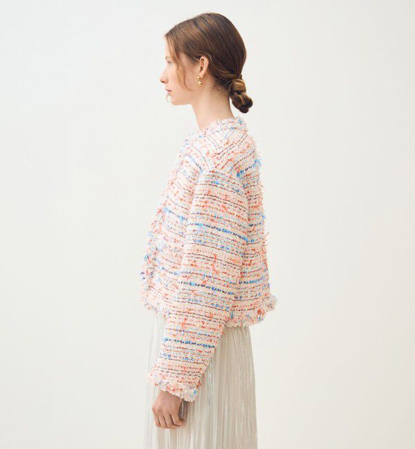 TOMORROWLAND collection「フロッシュファンシー フリンジカラーレスジャケット」|ノーカラージャケット|