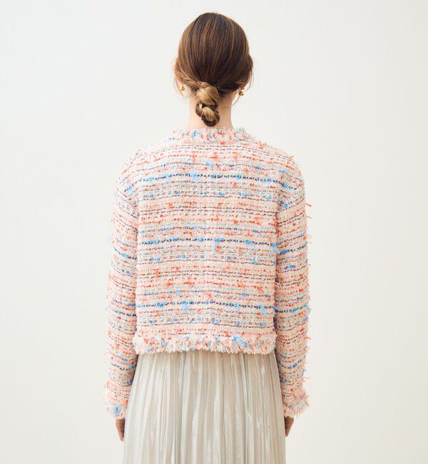 TOMORROWLAND collection「フロッシュファンシー フリンジカラーレスジャケット」|ノーカラージャケット|