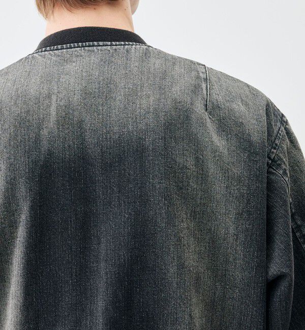 Edition「ブラックデニム MA-1ジャケット」|デニムジャケット|