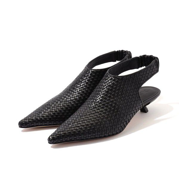 TOMORROWLAND GOODS「 JVAM GAEL レザーメッシュサンダル」|パンプス|19 ブラック