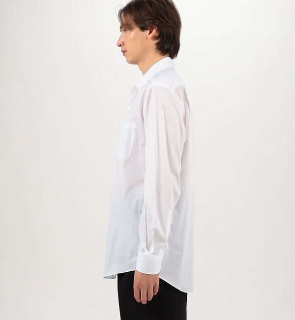 TOMORROWLAND MENS「コットンピケ オープンカラー ロングスリーブシャツ CANCLINI」|シャツ・ブラウス|