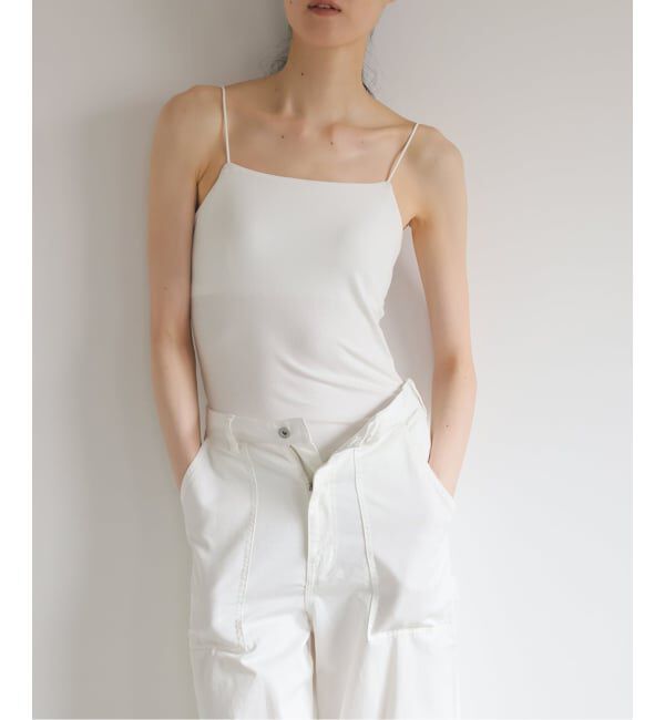 EMILYWEEK「《追加3》オーガニックコットン混 ストレッチブラキャミソール（グレージュ）」|インナー|