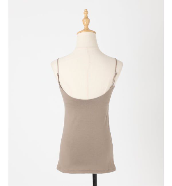 EMILYWEEK「《追加3》オーガニックコットン混 ストレッチブラキャミソール（グレージュ）」|インナー|