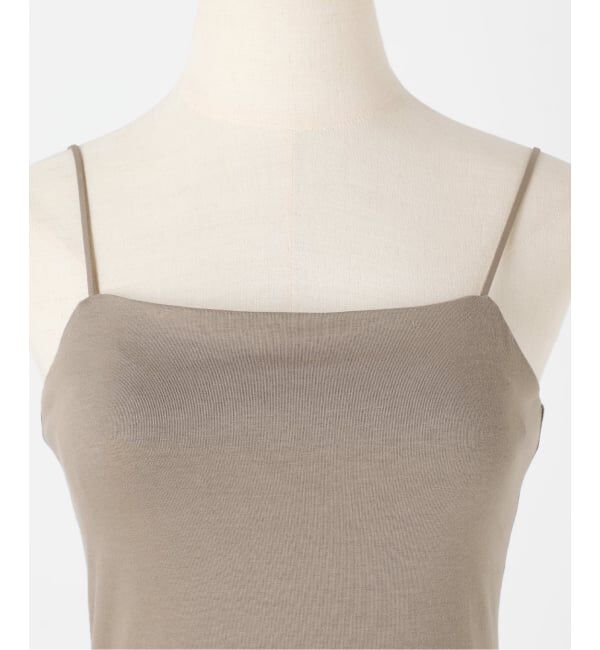EMILYWEEK「《追加3》オーガニックコットン混 ストレッチブラキャミソール（グレージュ）」|インナー|