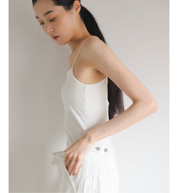 EMILYWEEK「《追加3》オーガニックコットン混 ストレッチブラキャミソール（グレージュ）」|インナー|