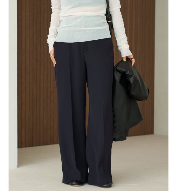Plage「《追加》washable straight パンツ 4」|スラックス|