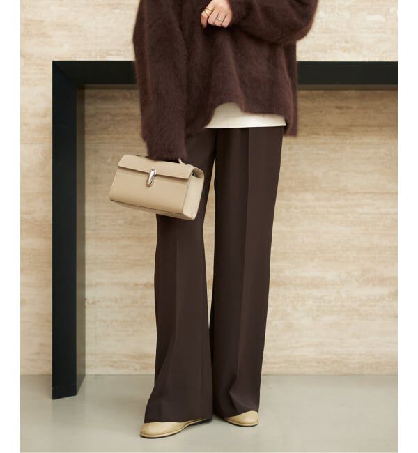 Plage「《追加》washable straight パンツ 4」|スラックス|ブラウン B