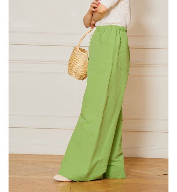 IENA LA BOUCLE「IENA LA BOUCLE コットンリネンスラブワイドパンツ」|その他|