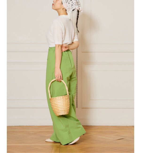 IENA LA BOUCLE「IENA LA BOUCLE コットンリネンスラブワイドパンツ」|その他|