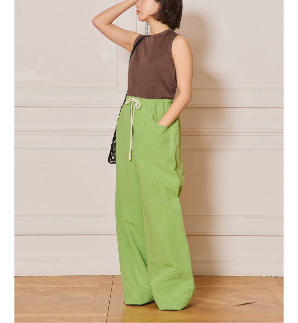 IENA LA BOUCLE「IENA LA BOUCLE コットンリネンスラブワイドパンツ」|その他|