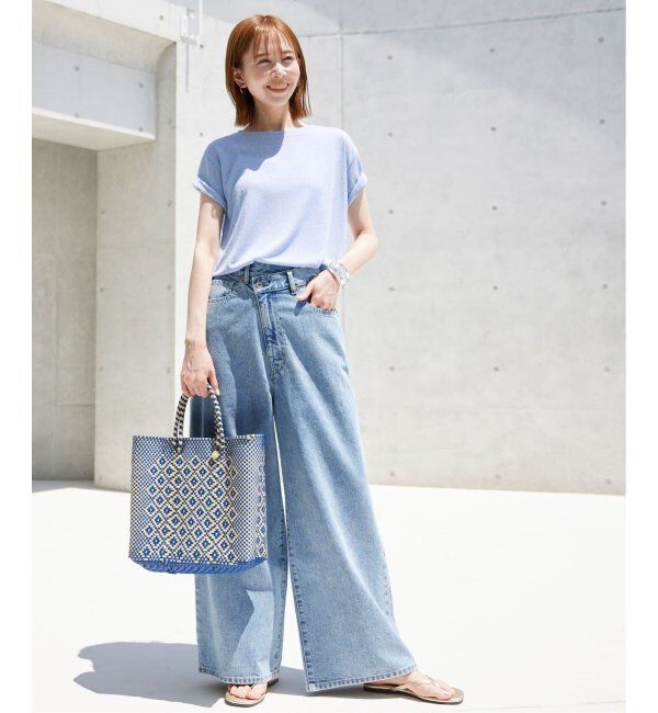 SLOBE IENA「《追加》スラブ5分袖TEE」|Tシャツ・カットソー|