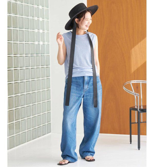 SLOBE IENA「《追加》スラブ天竺ノースリーブTEE」|Tシャツ・カットソー|