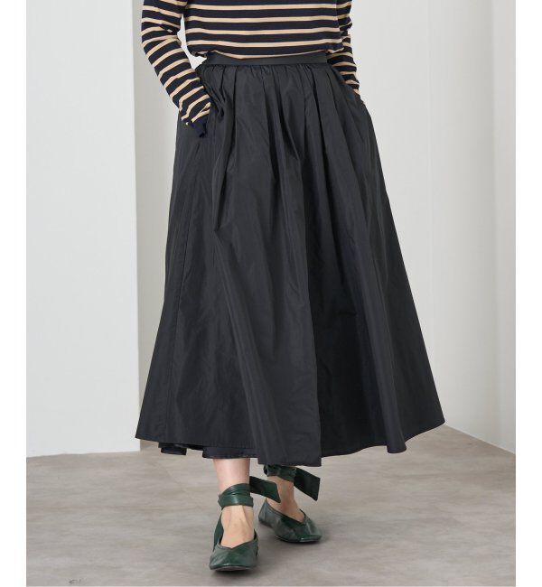 IENA「《追加》タフタフレアスカート」|スカート|