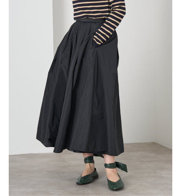 IENA「《追加》タフタフレアスカート」|スカート|