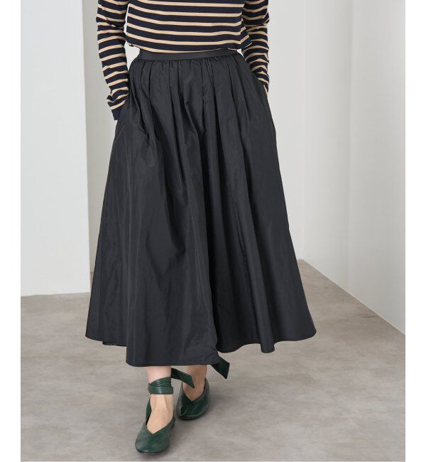 IENA「《追加》タフタフレアスカート」|スカート|
