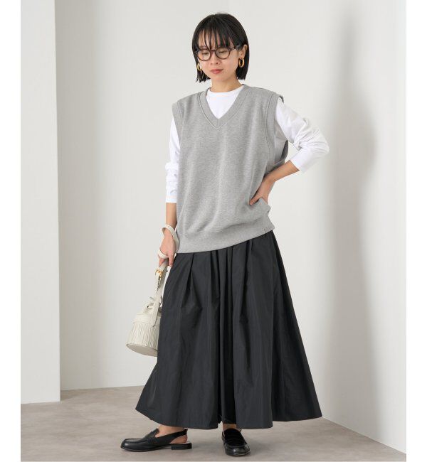 IENA「《追加》タフタフレアスカート」|スカート|