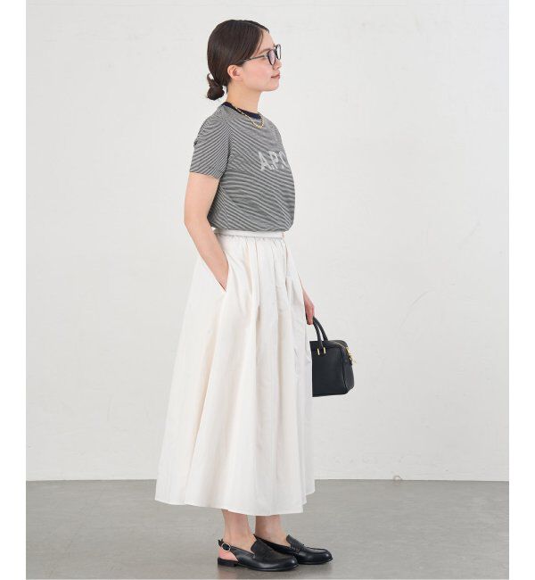 IENA「《追加》タフタフレアスカート」|スカート|