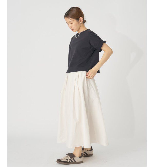 IENA「《追加》タフタフレアスカート」|スカート|