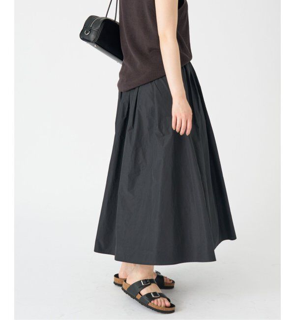IENA「《追加》タフタフレアスカート」|スカート|