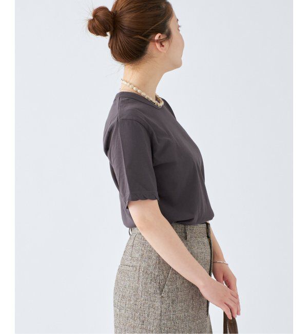 IENA「ATON/エイトン 別注 FRESCA SINGLE JERSEY Tシャツ」|Tシャツ・カットソー|