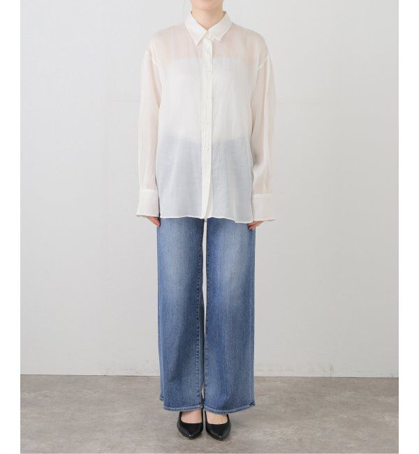 IENA「Maison IENAシルクコットンシアーシャツ」|シャツ・ブラウス|