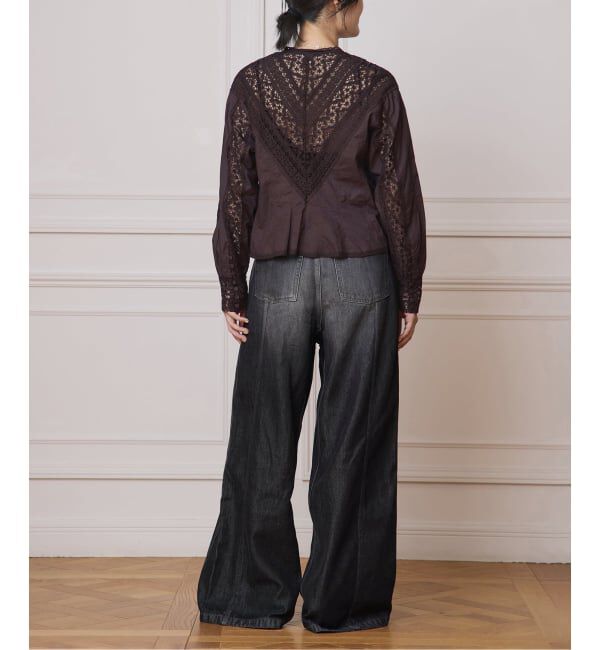 IENA LA BOUCLE「《追加》IENA LA BOUCLE ソフトデニムシルエットパンツ2」|デニム|