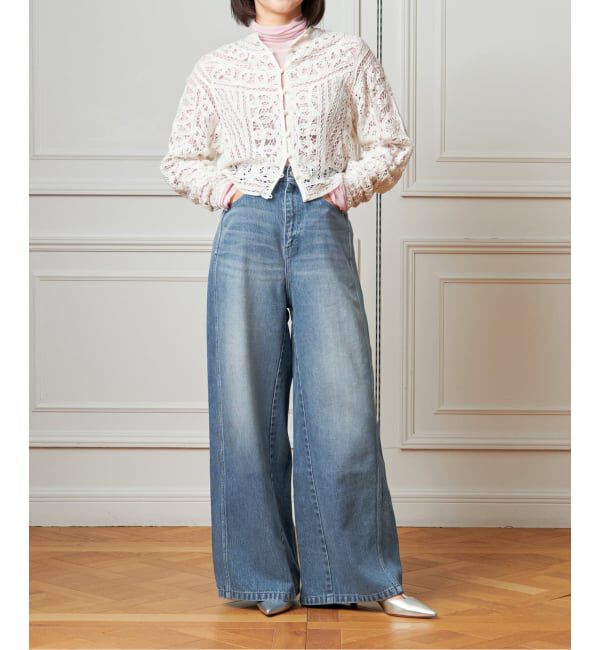 IENA LA BOUCLE「《追加》IENA LA BOUCLE ソフトデニムシルエットパンツ2」|デニム|