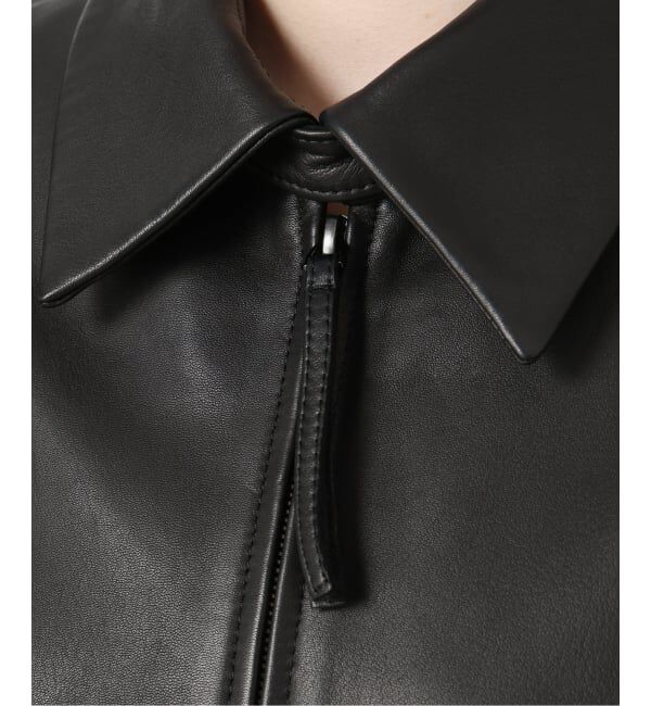 VERMEIL par iena「レザージップブルゾン」|ライダースジャケット|