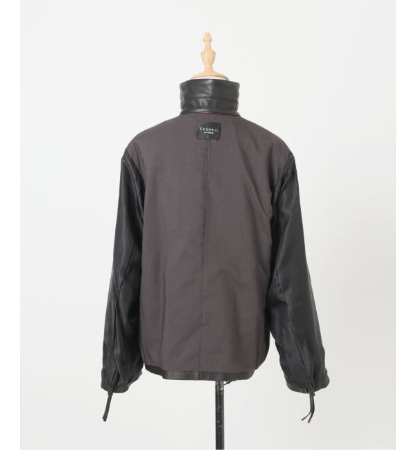 VERMEIL par iena「レザージップブルゾン」|ライダースジャケット|