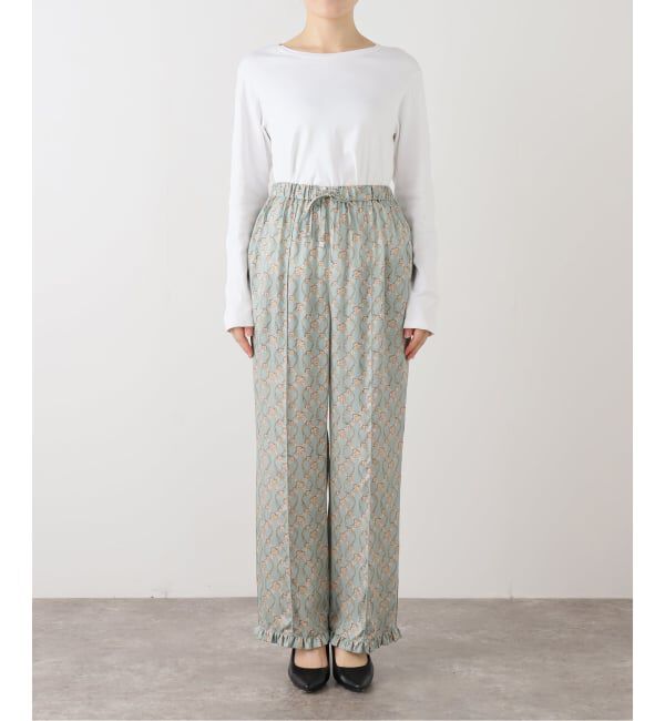 IENA LA BOUCLE「オーナメントフラワープリントパンツ」|その他|