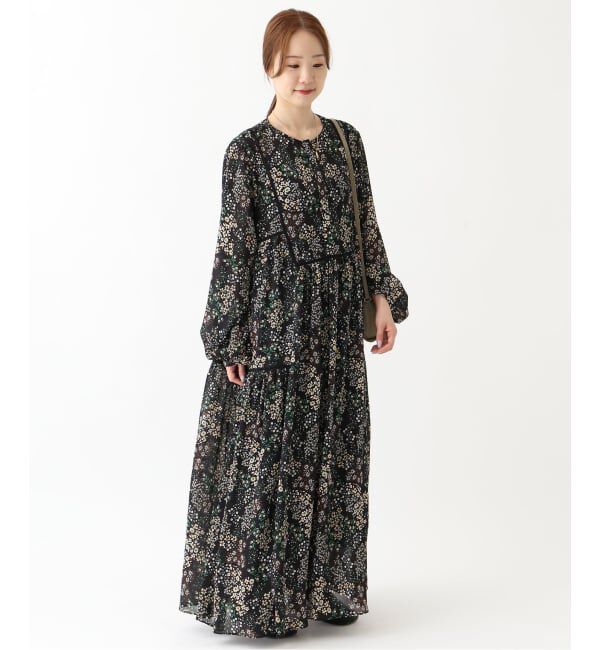 SLOBE IENA「《WEB限定/追加5》FLOWER PRINT ワンピース」|ワンピース|