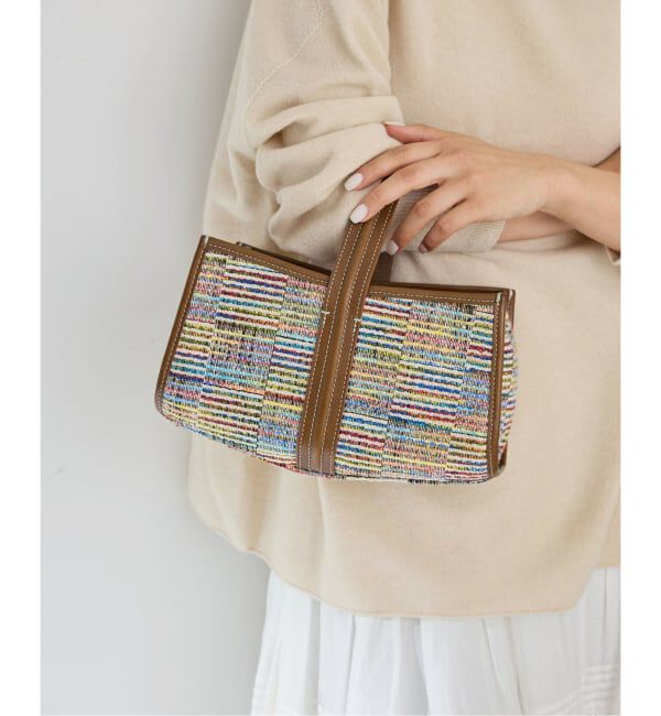 IENA「《別注》A VACATION/ア ヴァケーション SEE SAW BAG LINE CHECK」|ハンドバッグ|