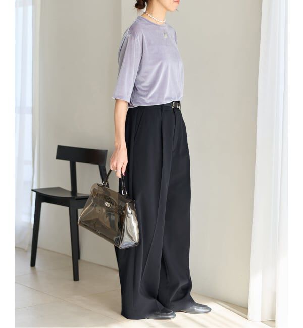 IENA「ハイツイストツイルスラックス」|スラックス|