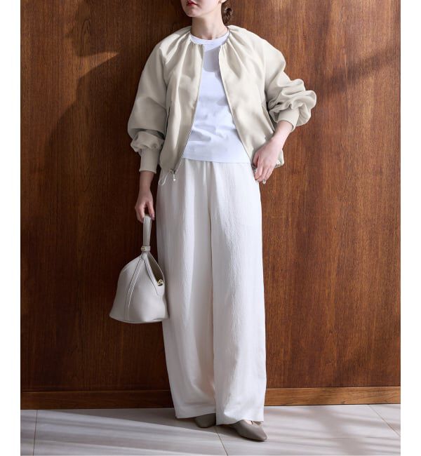 IENA「《一部カラーWEB限定/新色あり/追加2》ウォッシャブル シアーノーカラーブルゾン」|その他|