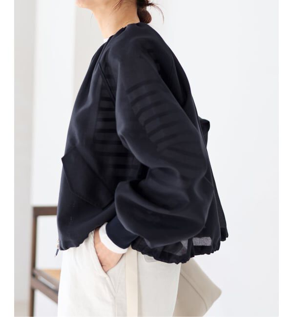 IENA「《一部カラーWEB限定/新色あり/追加2》ウォッシャブル シアーノーカラーブルゾン」|その他|