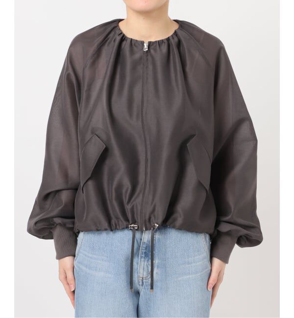 IENA「《一部カラーWEB限定/新色あり/追加2》ウォッシャブル シアーノーカラーブルゾン」|その他|