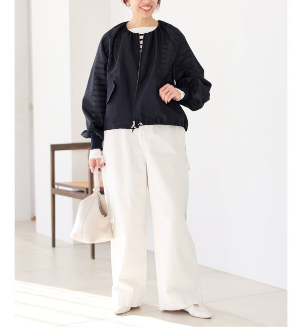 IENA「《一部カラーWEB限定/新色あり/追加2》ウォッシャブル シアーノーカラーブルゾン」|その他|