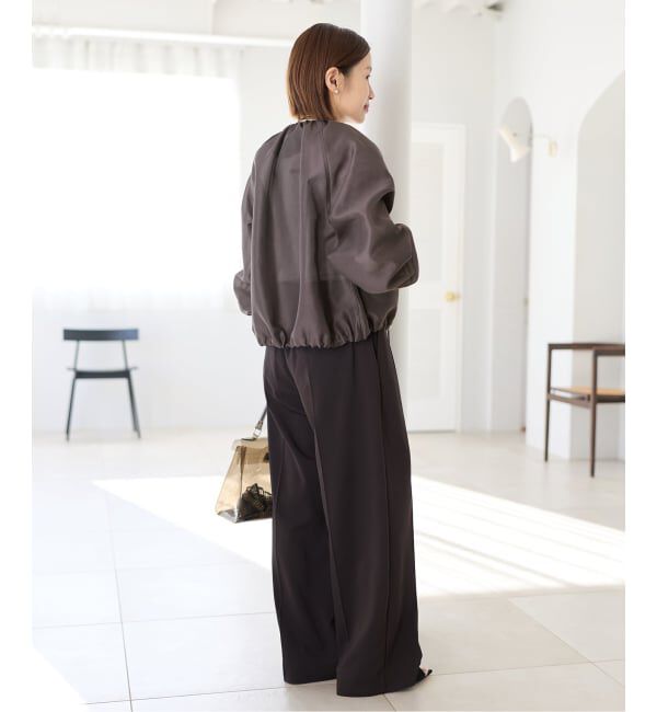 IENA「《一部カラーWEB限定/新色あり/追加2》ウォッシャブル シアーノーカラーブルゾン」|その他|