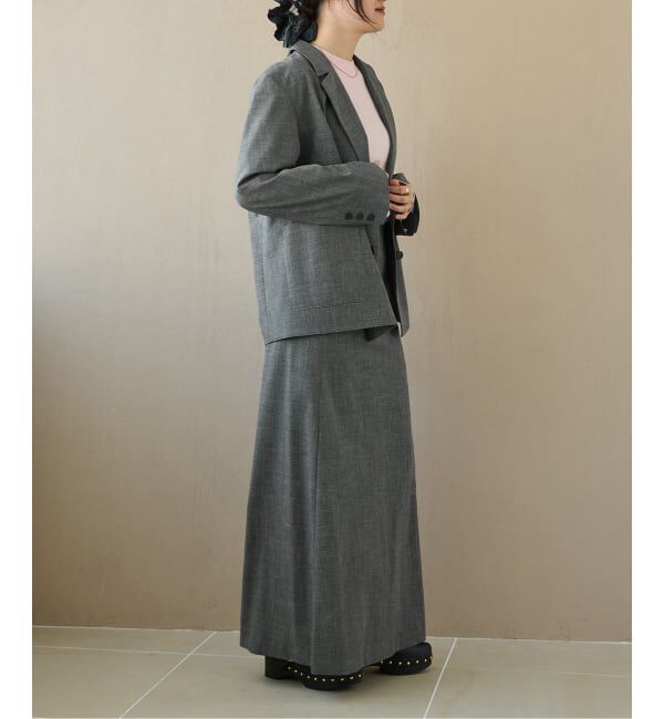 IENA LA BOUCLE「IENA LA BOUCLE グレンチェックダブルブレストジャケット」|テーラードジャケット|