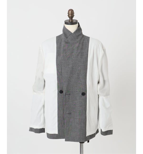 IENA LA BOUCLE「IENA LA BOUCLE グレンチェックダブルブレストジャケット」|テーラードジャケット|