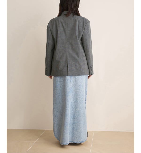 IENA LA BOUCLE「IENA LA BOUCLE グレンチェックダブルブレストジャケット」|テーラードジャケット|