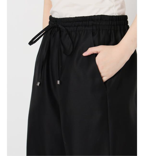 IENA LA BOUCLE「《予約》IENA LA BOUCLE コットンサテンイージーパンツ」|その他|