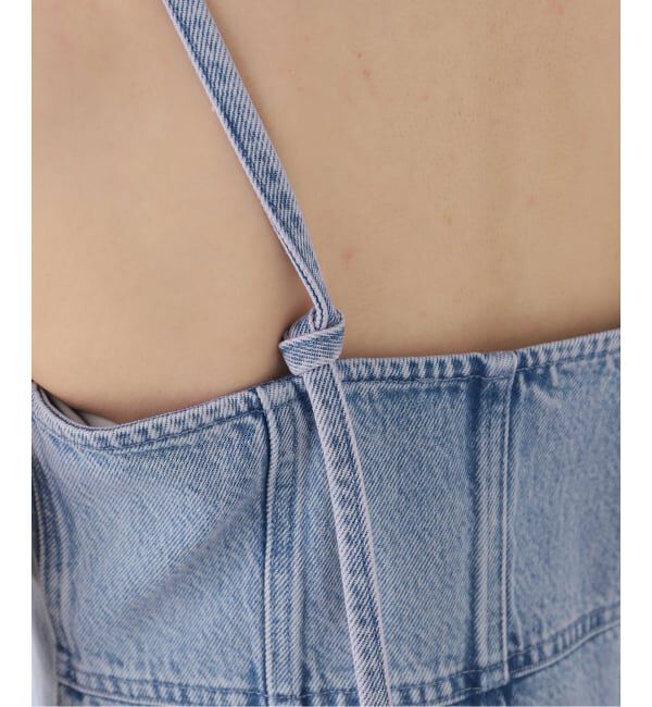 IENA LA BOUCLE「IENA LA BOUCLE ソフトデニムレースコンビキャミソール」|キャミソール|