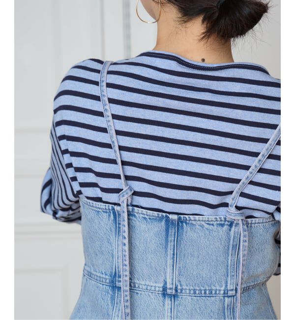 IENA LA BOUCLE「IENA LA BOUCLE ソフトデニムレースコンビキャミソール」|キャミソール|