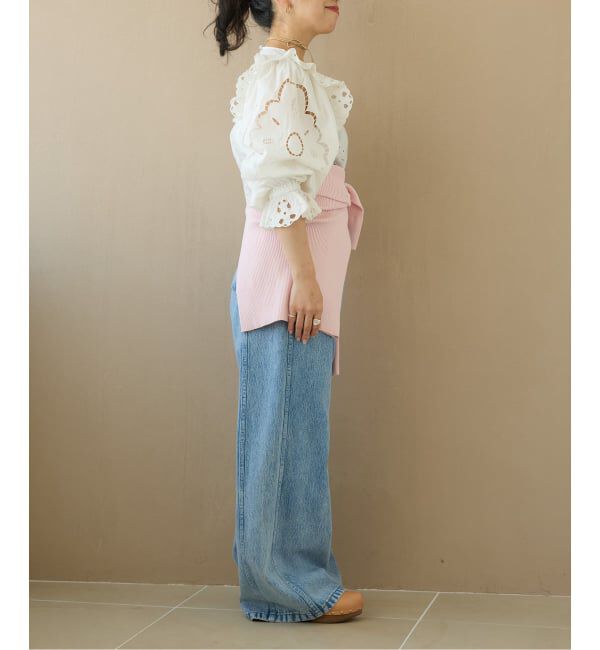 IENA LA BOUCLE「IENA LA BOUCLE カットワークブロードブラウス」|シャツ・ブラウス|