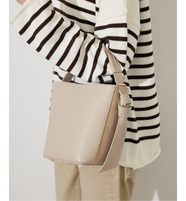 SLOBE IENA「《追加2》AULENTTI/オウレンティ バケツバッグ FB-5976-DOSA」|ハンドバッグ|ベージュ