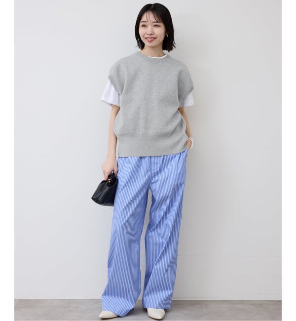 SLOBE IENA「《追加》ダブルフェイスバックオープンベスト」|ベスト・ジレ|