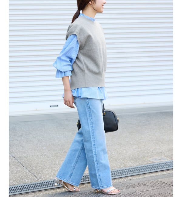 SLOBE IENA「《追加》ダブルフェイスバックオープンベスト」|ベスト・ジレ|